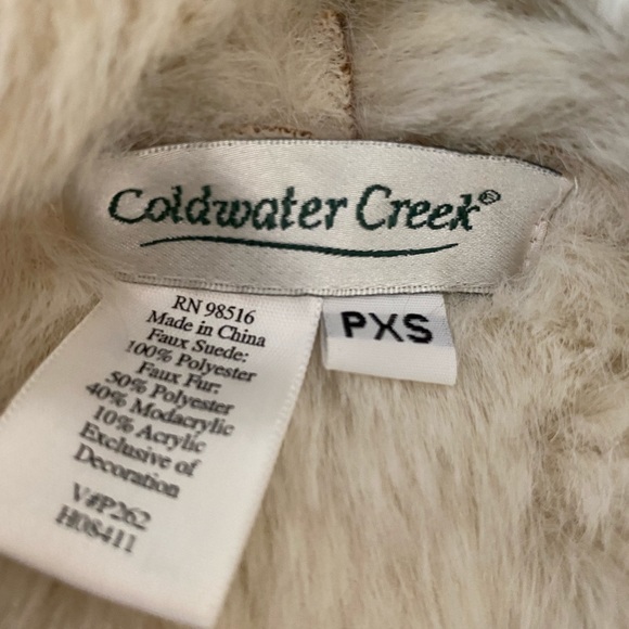 🌲Coldwater Creek Faux Fur/Suede Jacket🌲 - Picture 4 of 7